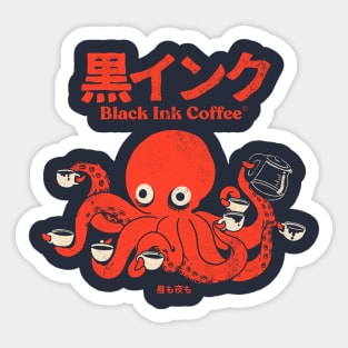 Black Ink Coffee Sticker